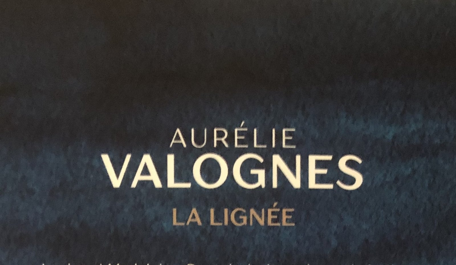 Extrait de la Couverture de La lignée de Aurélie Valognes